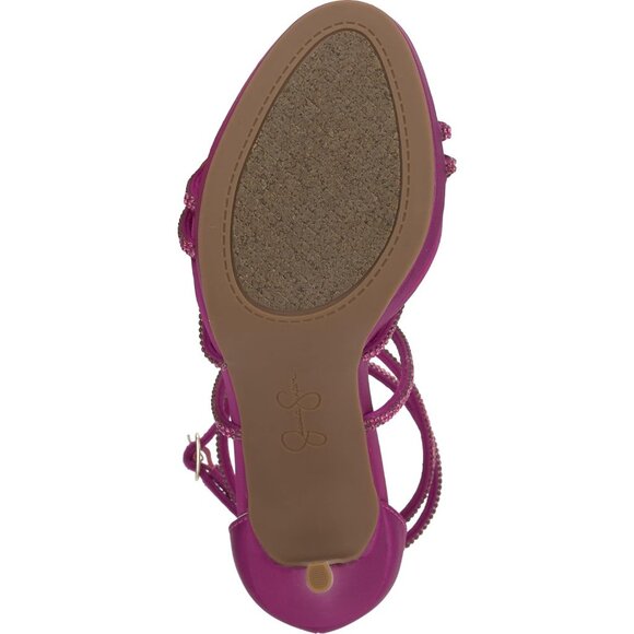 Jessica Simpson Womens Textile Mulberry Open Toes Ankle Strappy Dress Sandal - Picture 4 of 7